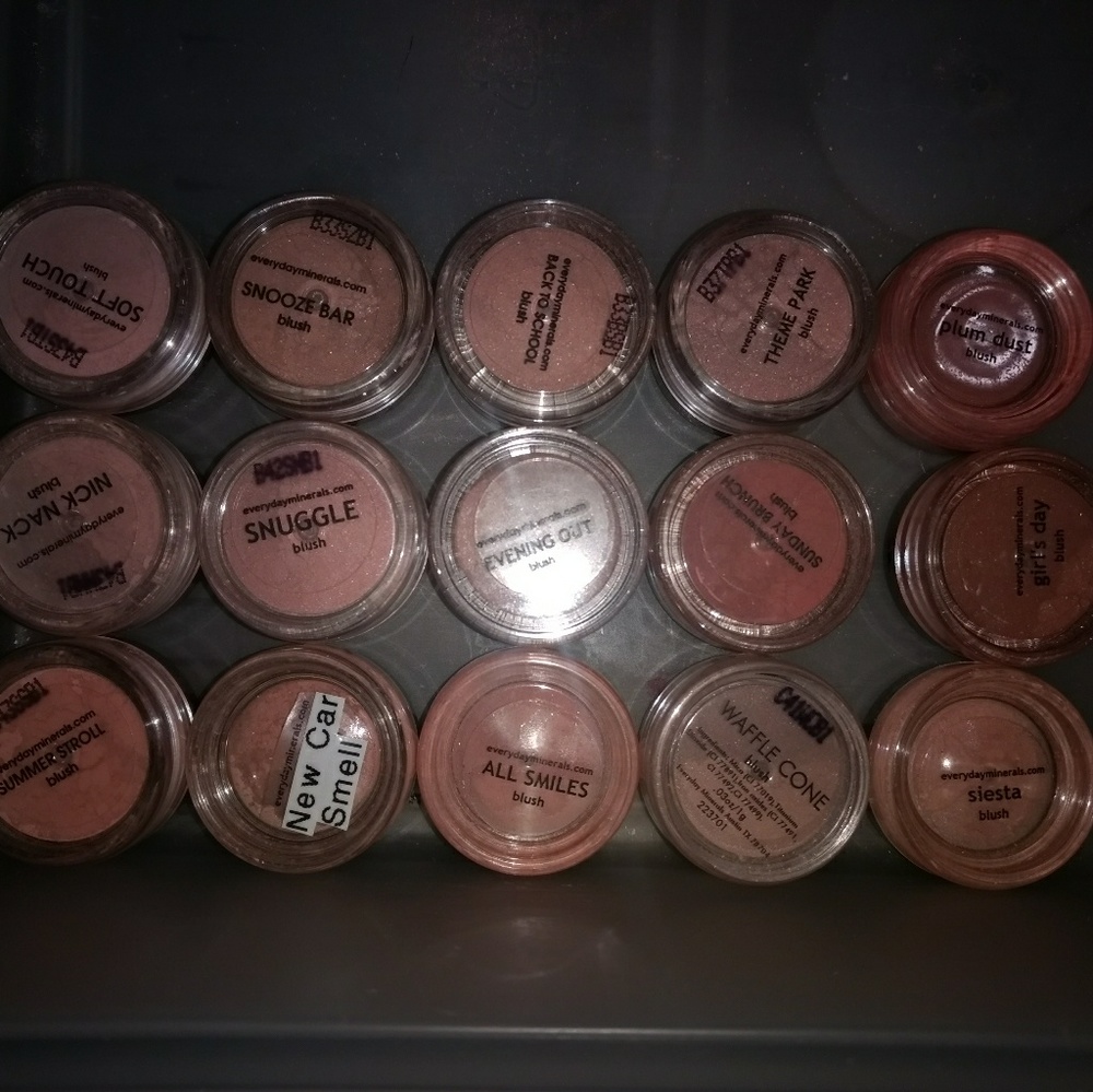 Everyday Minerals blush samples lot of 12